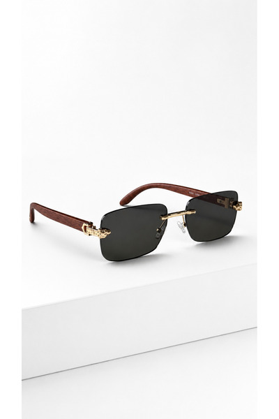 PİYESBOUTİQUE Vion Men's Square Rectangular Eşref Single Sunglasses, Uv400 Protection, Retro Vintage Design, Stylish Premium Eyewear