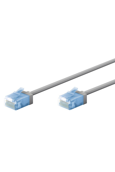 goobay καλώδιο δικτύου 74219, CAT 6A U/UTP, ultra slim, copper, 500MHz, 0.15m...