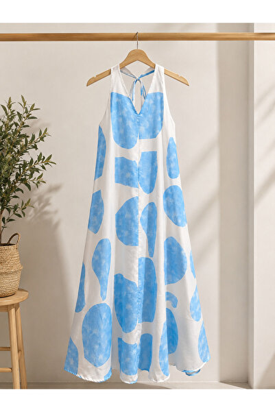 KEDİ Sky Breeze Patterned Maxi Dress