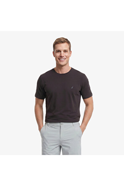 Nautica Erkek Kahverengi Regular Fit T-Shirt
