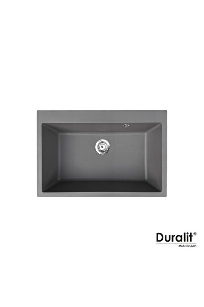 Duralit KZ075 Concrete Ένθετος Συνθετικός Νεροχύτης Με 1 Γούρνα 76x50 cm