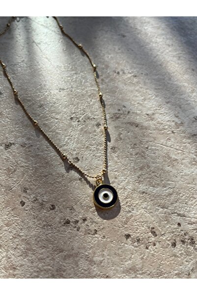Cer’y Jewelry Nazar Boncuklu Çelik Gold Kadın Kolye