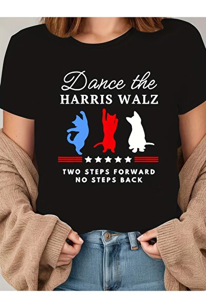 01THEONE تي شيرت نسائي بتصميم HARRIS WALZ، تي شيرت للحفلات بتصميم ريترو 'Two ...