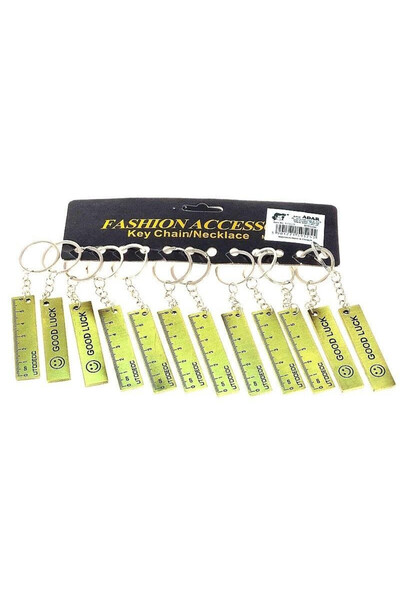 adar Breloc linija metalica set 12 buc multicolor 6,5 cm