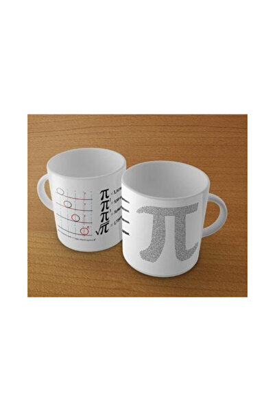 Soliton Cana/cescuta Liczba Pi, din portelan, cadou matematic cu simbol π, Mu...