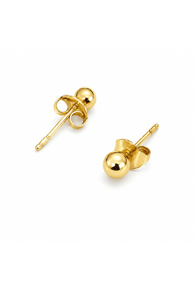BijuteriileMircescu Cercei Tip Bobițe din Aur Galben 14K (585) – Design Clasic