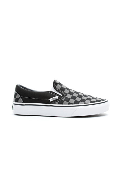 Vans Černé - Klasické nazouvací unisex boty s šachovnicovým vzorem Vn000eyebpj1