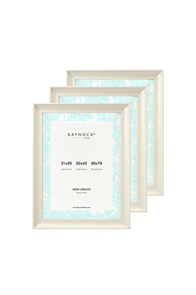 KAYNOCK Curved Off-White Frame 50 X 70 - Set of 3