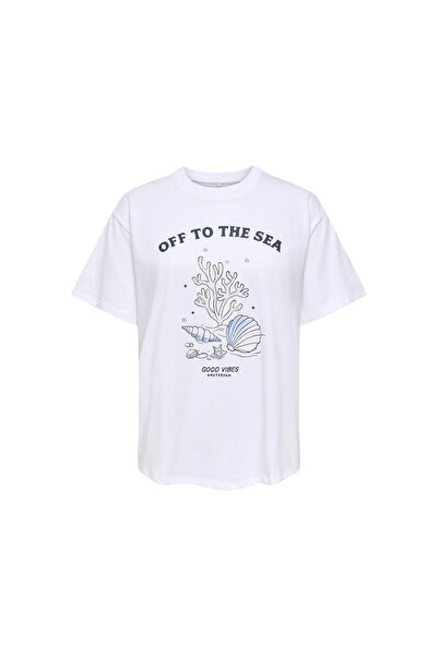 ONLY Γυναικείο T-shirt 15374989 Λευκό