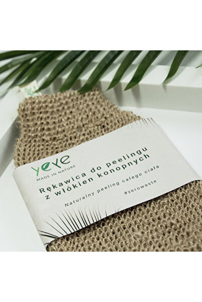 YEYE Made In Nature Mănușă exfoliantă din fibră de cânepă Yeye