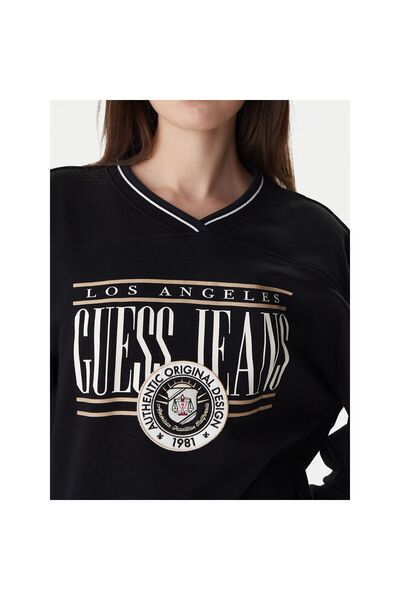 Guess Jeans Bluză de damă W6RQ09K68I4 Negru