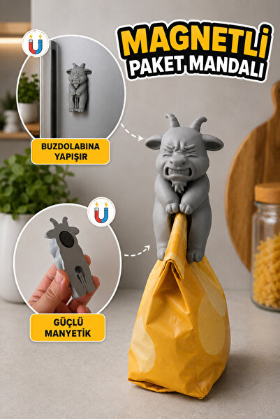 TUTACENTER Package Bag Clip - Magnetic Refrigerator Bag Clip - Package Lock P...