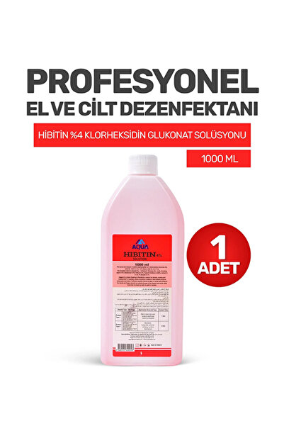 Aqua Hibitin Solüsyon %4 Klorheksidin Glukonat – El ve Cilt Hijyeni İçin Temi...