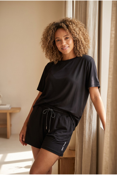 Katia&Bony Women's Basic Modal Shorts Black
