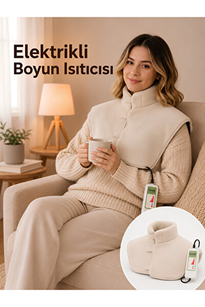 BEYLİNİ 220V Elektrikli Giyilebilir Boyun ve Omuz Isıtıcı 5 Kademe Medikal Mi...