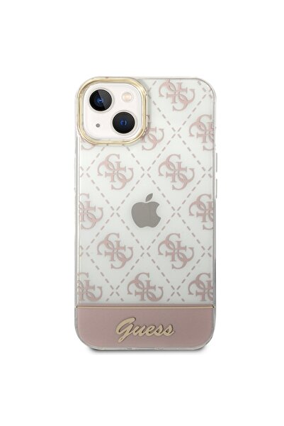 Guess Θήκη με σχέδιο 4G για iPhone 14 Plus / 15 Plus, Ροζ