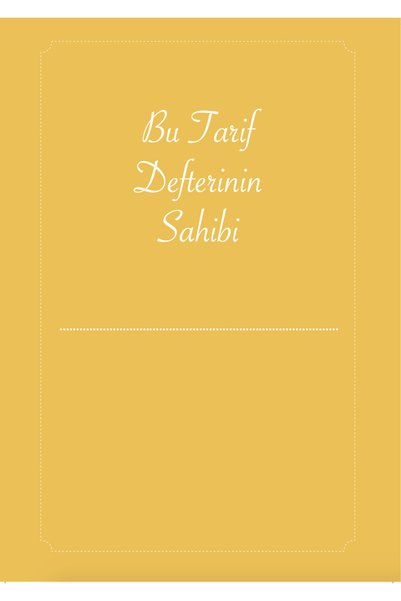 bebek ve uyku Recipe Notebook with Stickers, 50+ Stickers, Kitchen Gift