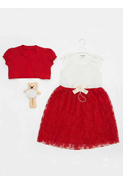 gülerçocuk Girl's Stylish Dress with Bolero