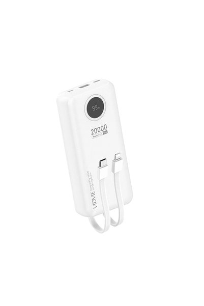 Vidvie PB7018 20000mAh Power Bank with Built-in Type-C and Lightning Cables, ...