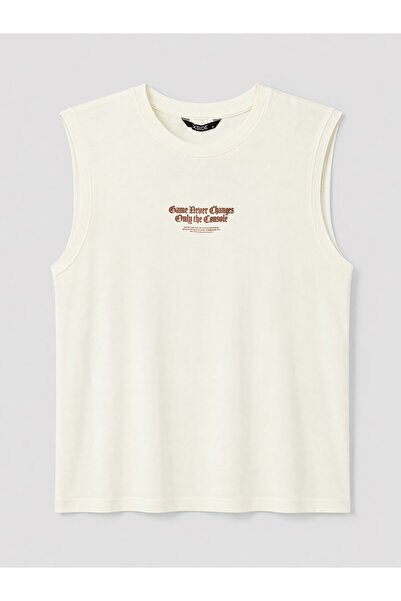 LC Waikiki Peak New Season Crew Neck Printed Men's Sleeveless T-Shirt