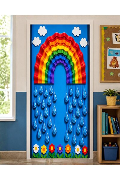 PROMISEBACKDROP2 190X75Cm Elastic Door Decoration, Fabric Door Dressing, Rain...