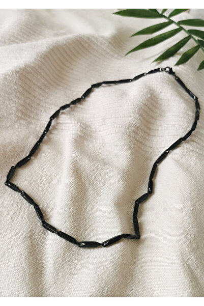 Halley Concept Men's steel chain necklace black color 3mm