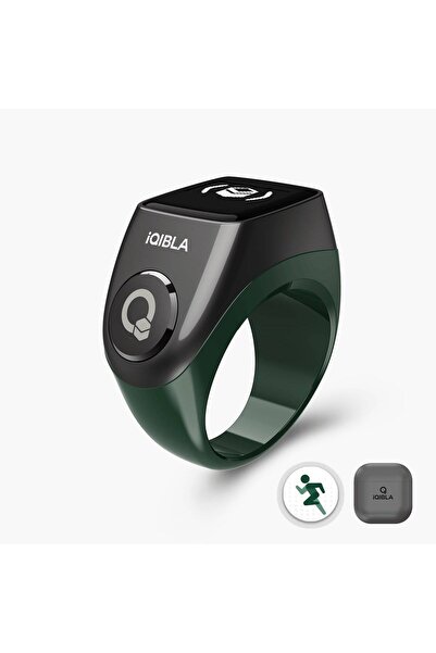 Generic Smart Digital Zikr Ring with Qibla Finder & Charging Case