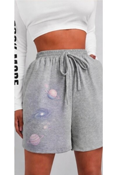 classy moda Unisex Oversize Relaxed Fit High Waist Special Design Printed Sum...
