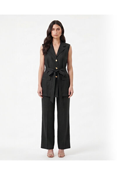 Marvella By Rasha Belted Vest & Pants Set