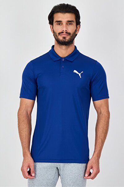 Puma Men Sportswear Fit Short Sleeve Training Polo Shirt, Navy