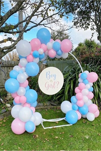 FESTİVALOON Macaron Blue Pink Balloon Set 20-Piece 11 Inch Baby Shower Boy or Girl Birthday Party Decoration Balloons Decor