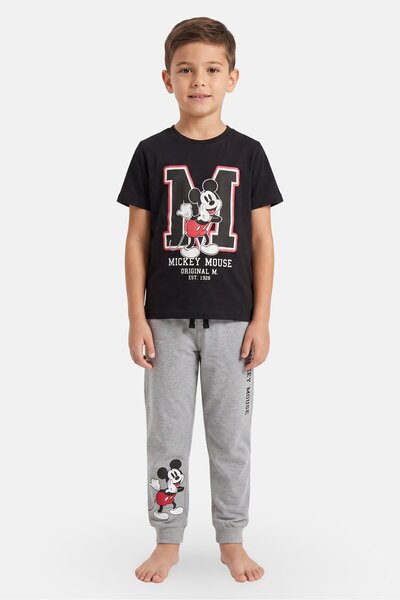 Disney Kids Boy Mickey And Friends 2 Pieces Graphic Print Top And Pants Sleep...