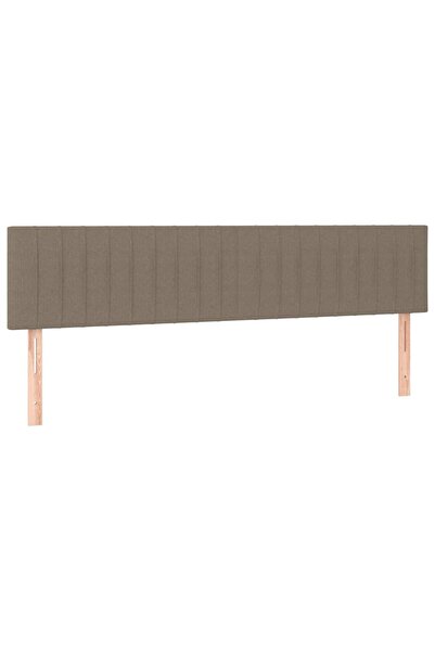 vidaxl Tăblii de pat, gri taupe, 180x5x78/88 cm, textil