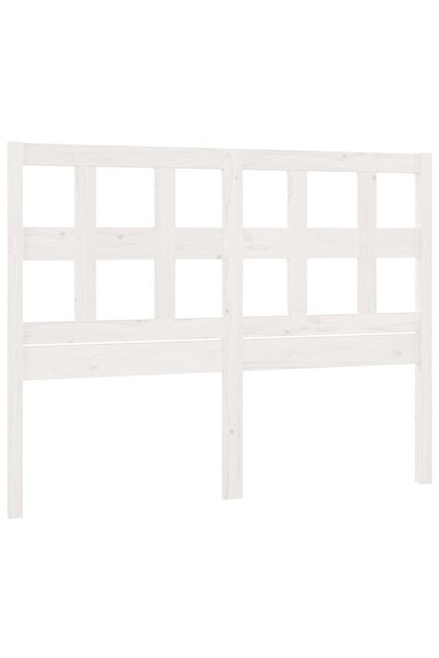 vidaxl Tăblie de pat, alb, 145,5x4x100 cm, lemn masiv de pin