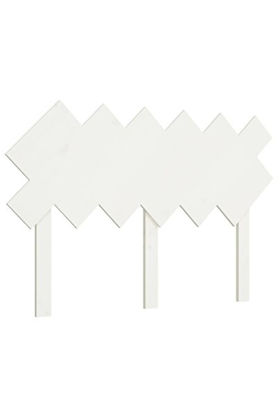 vidaxl Tăblie de pat, alb, 122,5x3x80,5 cm, lemn masiv de pin