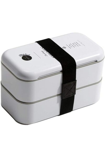Arabest Portable Double-Layer Lunch Box,Large Capacity,Microwave Safe Food Co...