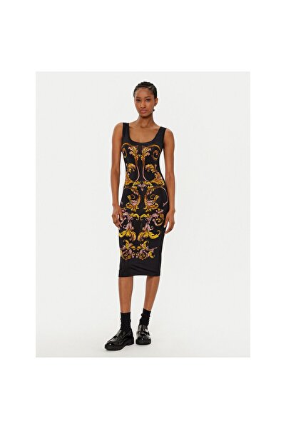 VERSACE JEANS COUTURE Γυναικείο Καθημερινό Φόρεμα 78HAO9P6 JS473 Μαύρο