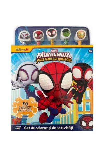 Litera Disney Marvel, Paienjenelul si prietenii lui uimitori, Set de colorat ...