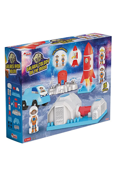 DEDE Set de constructie, Dede, Galaxy Colony on the moon, 16 piese