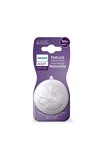 Philips Avent Natural Nipple 3-Hole Flow - 1 Month+ (2 Pack) SCY963/02