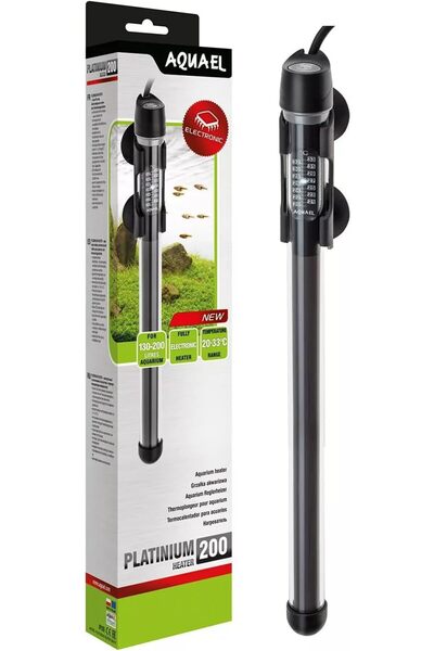 AQUAEL 121219 cam ısıtıcı Platinum ısıtıcı 200 W, 260 g