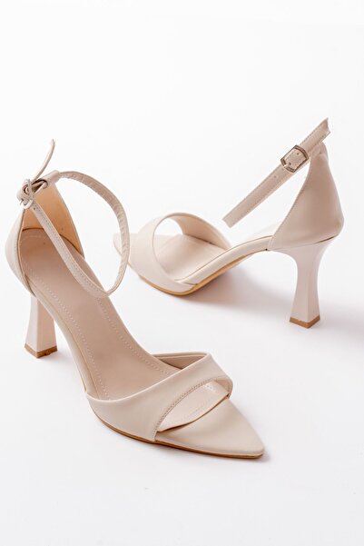 I Love Shoes Kolya Matte Leather Beige Heeled Shoes