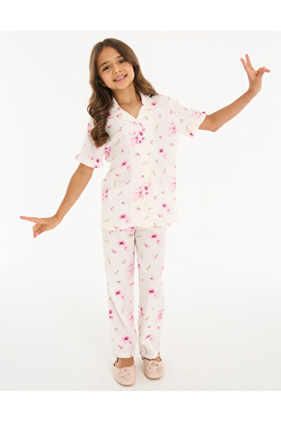 Nayomi Dream NAY LD LOVE GARDEN (DAUGHTER) PJ SET-LPLGPJVI28:WHITE PRINT:9-10...