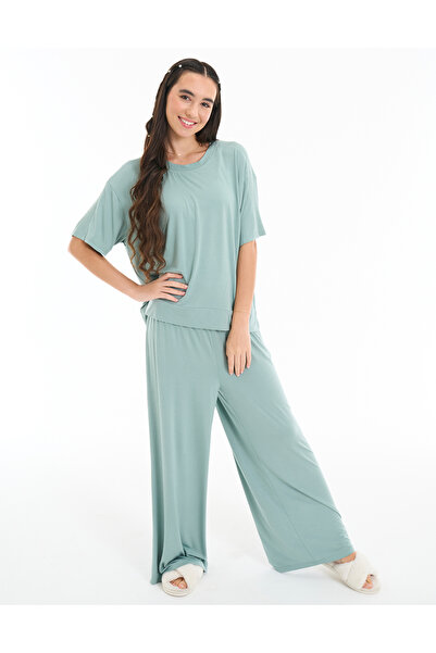 Nayomi Dream NAY DR GREEN COORD PROMO PJ SET-DRPJBCPPJS24:MID GREEN:11-12 YEARS