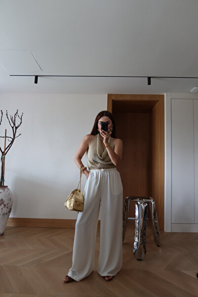 Özge Özgenç Wide Fit Pants with Side Pockets
