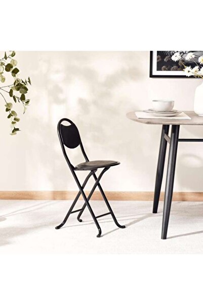 PAN HOME DRAPER FOLDING CHAIR - BLACK