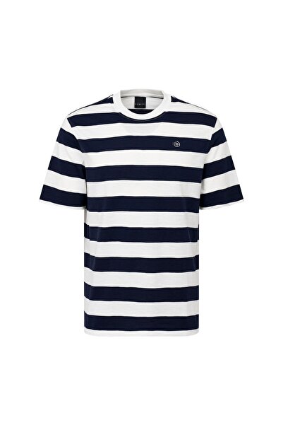 BUGATTI Tricou bărbătesc 8350 75022C Bleumarin