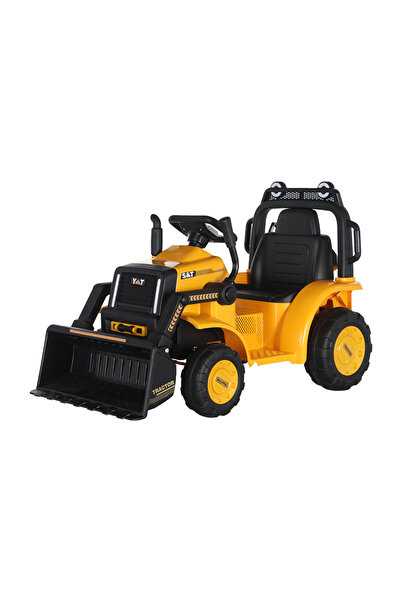 Kinderauto Excavator electric 6V galben cu telecomandă