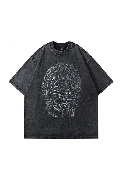 classy moda Unisex πολύχρωμο μπλουζάκι με στάμπα Oversize Streetwear Άνετη εφ...