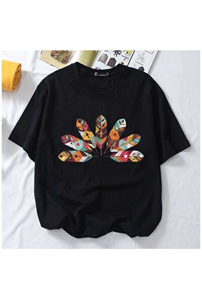 bellanova Elanco Unisex Colorful Oversize Printed T-Shirt Streetwear Comforta...